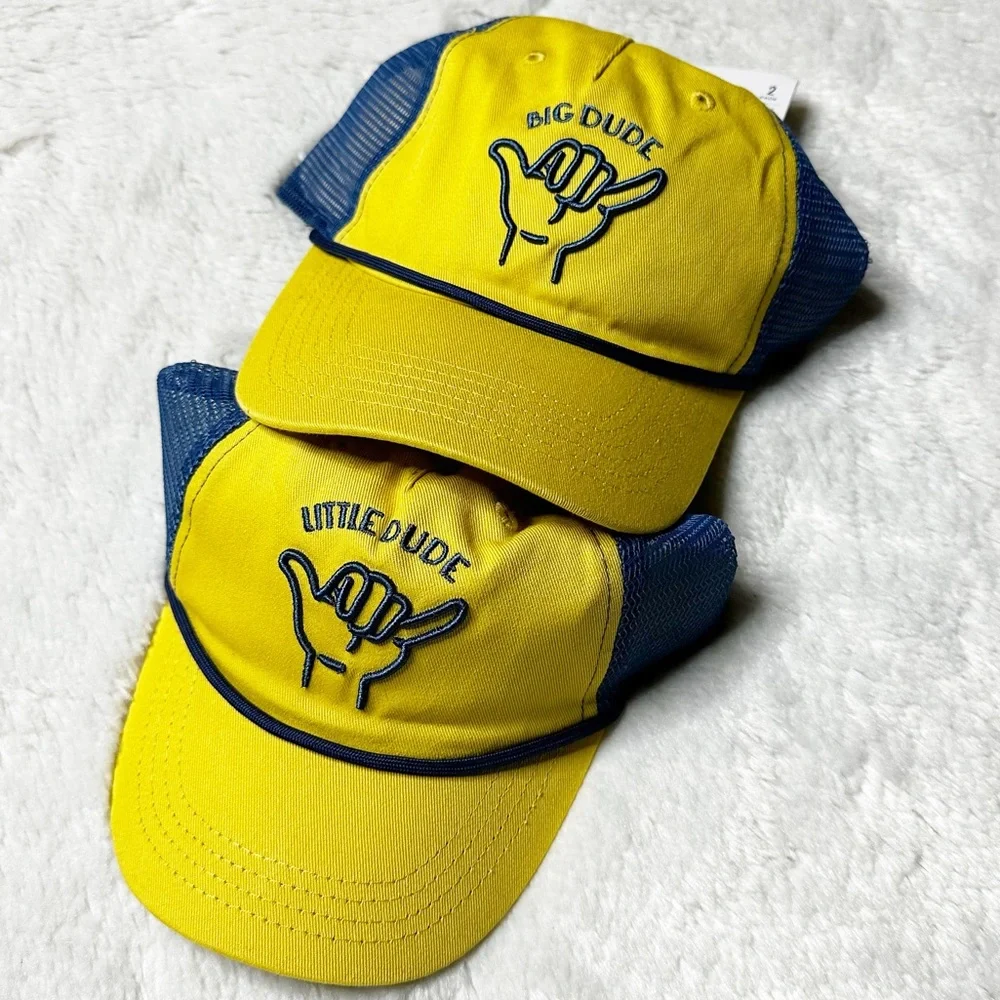 NWT Goodfellow & Co Big Dude Little Dude Trucker Hat Gift Set Dad & Son OSFM